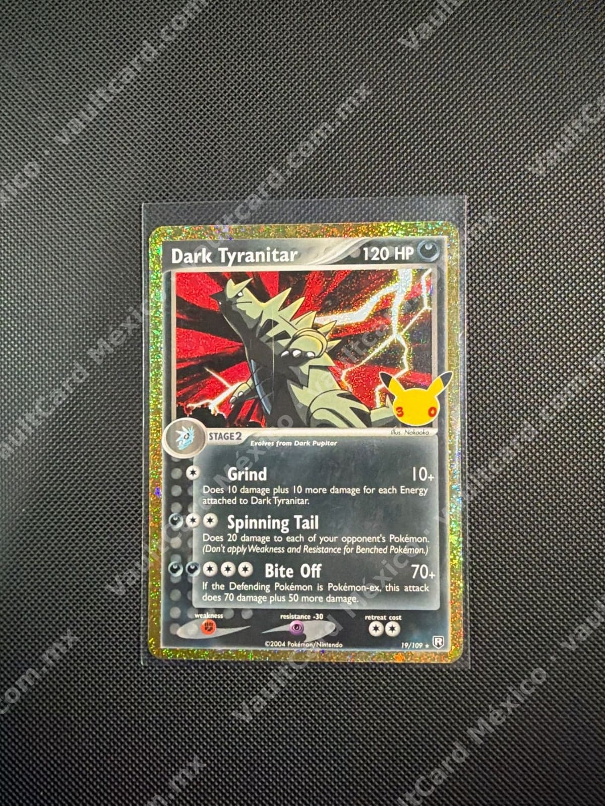 Dark Tyranitar 19/109 - EX Team Rocket Returns Holo (Celebrations 25th) Inglés