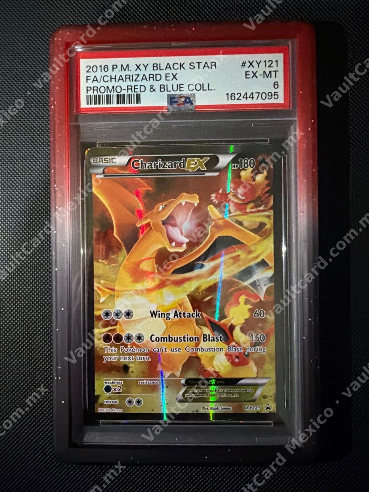 Charizard EX XY121 Full Art Promo PSA 6 - Red & Blue Collection Inglés