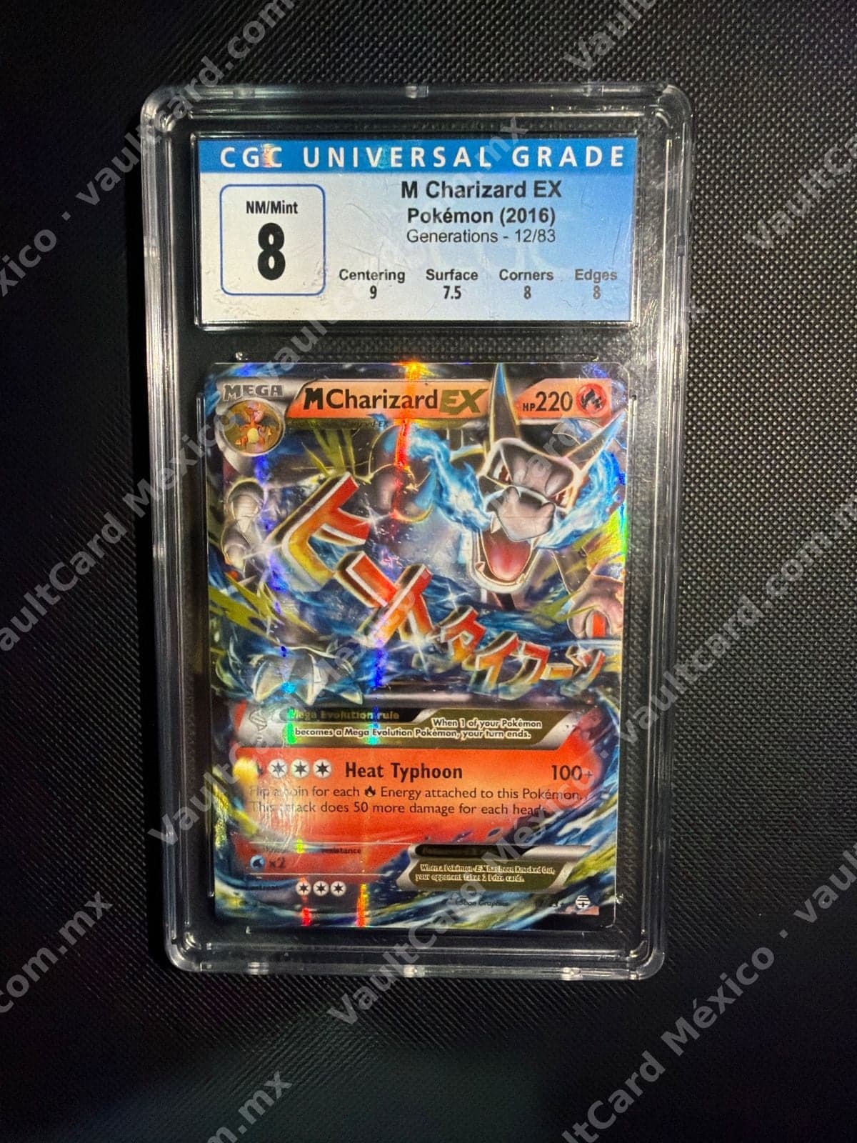 M Charizard EX 12/83 - Generations Inglés CGC 8 NM/Mint