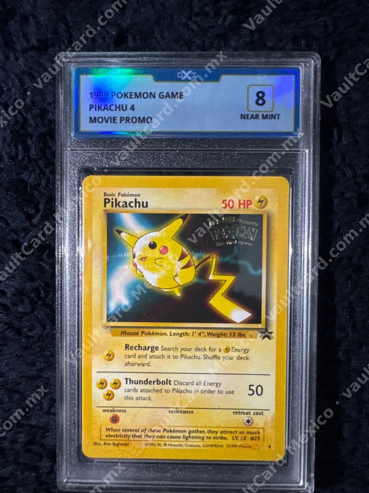 Pikachu 4 Movie Promo (WB) 1999 - GXI 8 Near Mint - Inglés