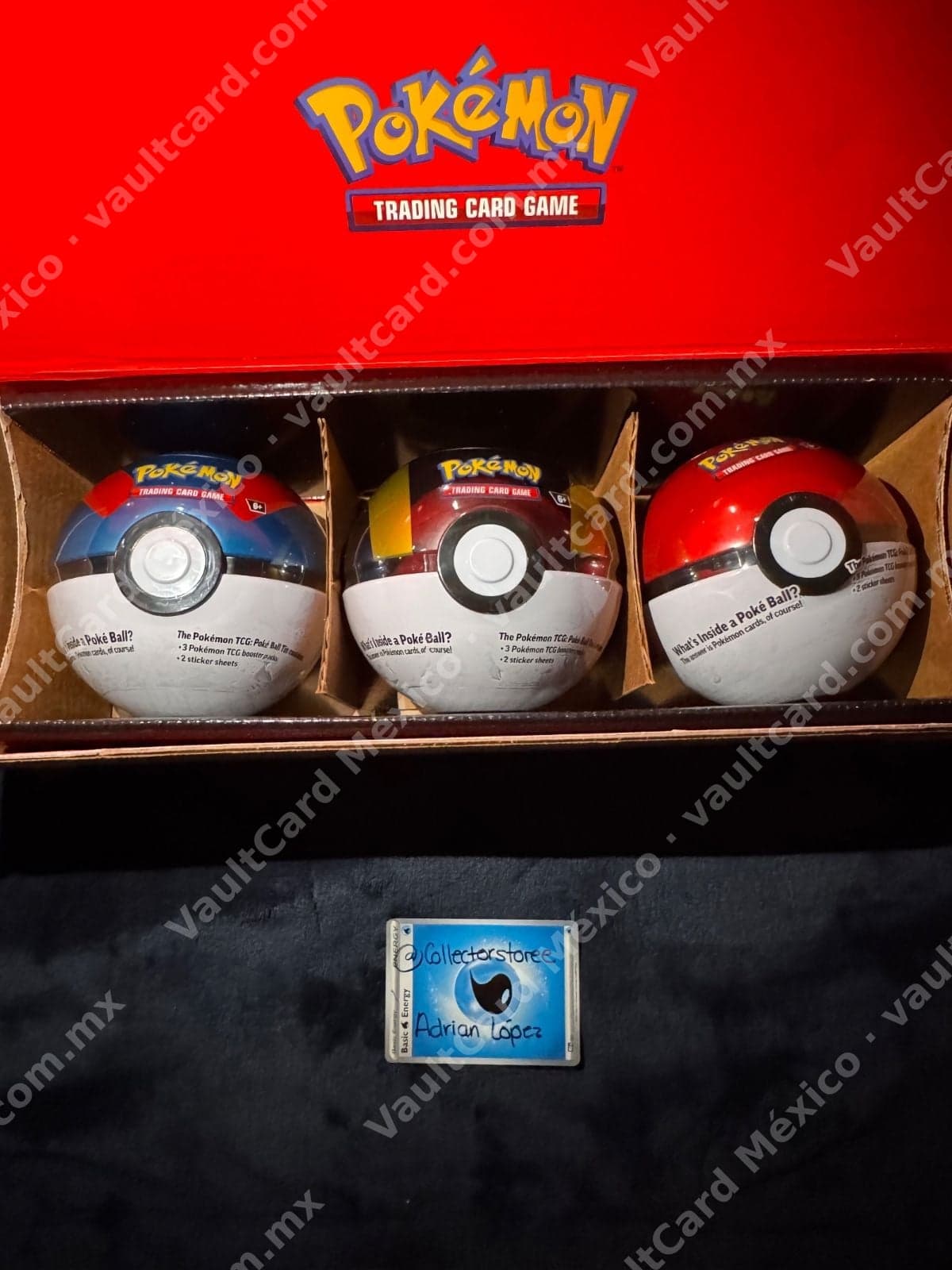 Lote 3 Poké Ball Tins Pokémon (Q4 2024) TCG Sellados - Inglés
