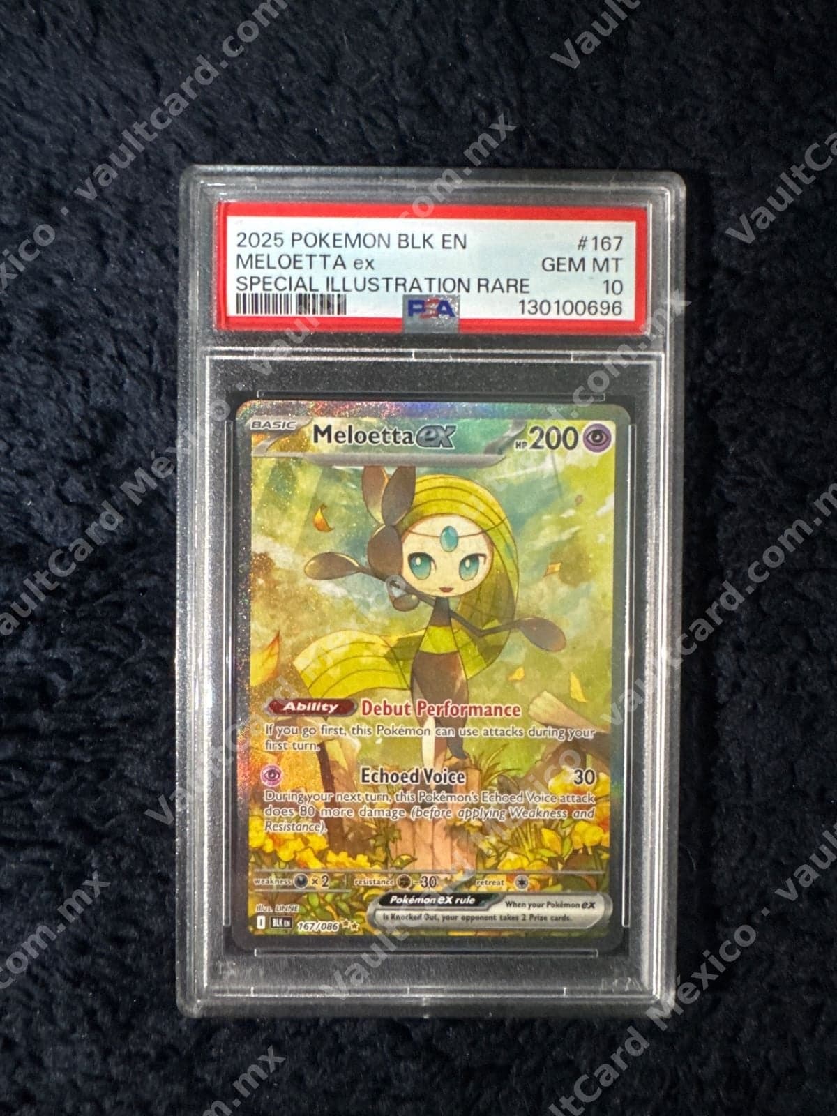 Meloetta ex 167/086 (BLK) Inglés - PSA 10 GEM MT Special Illustration Rare