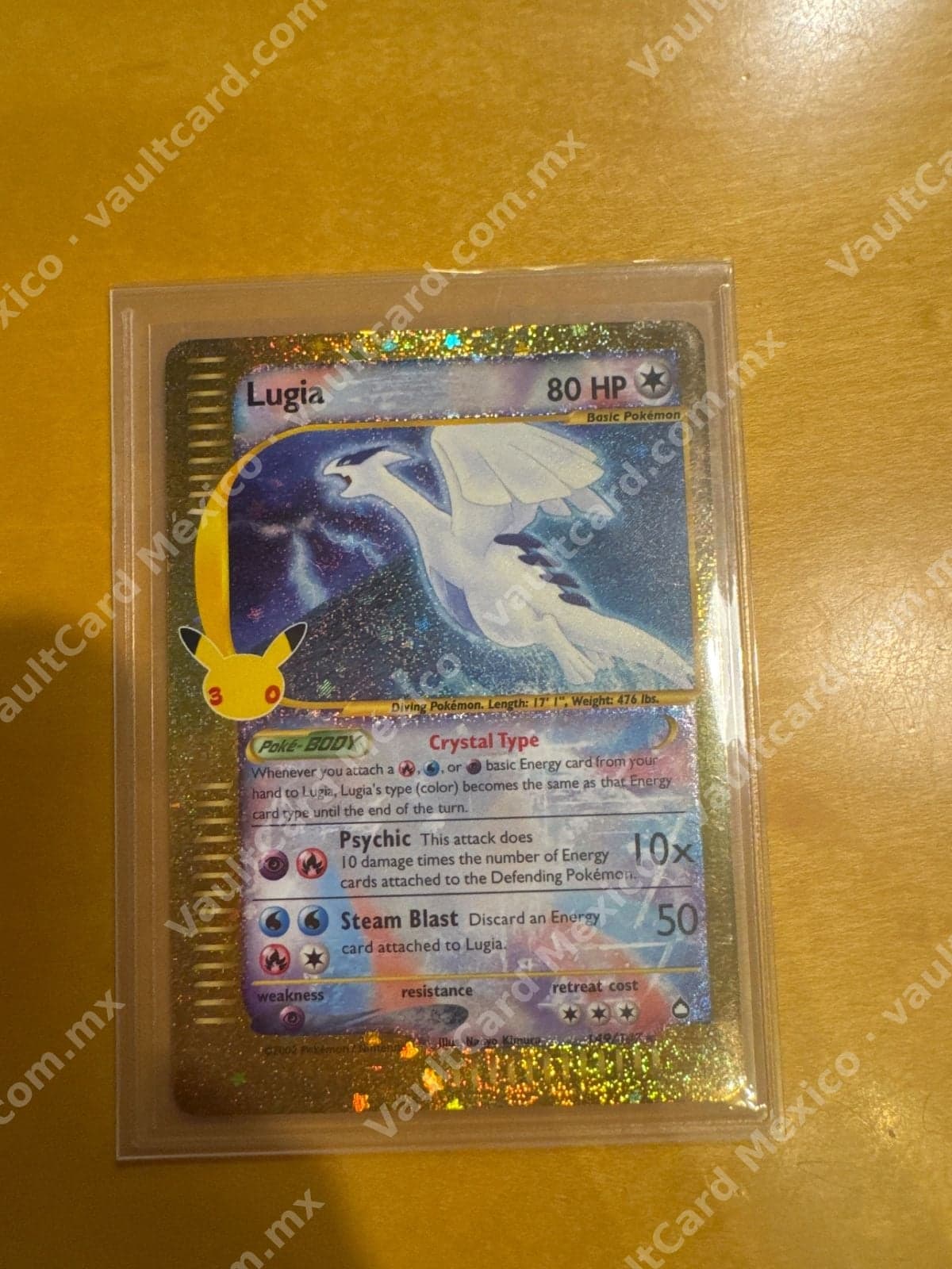 Lugia Crystal Type 149/147 - Aquapolis Inglés (Secret Rare Holo)