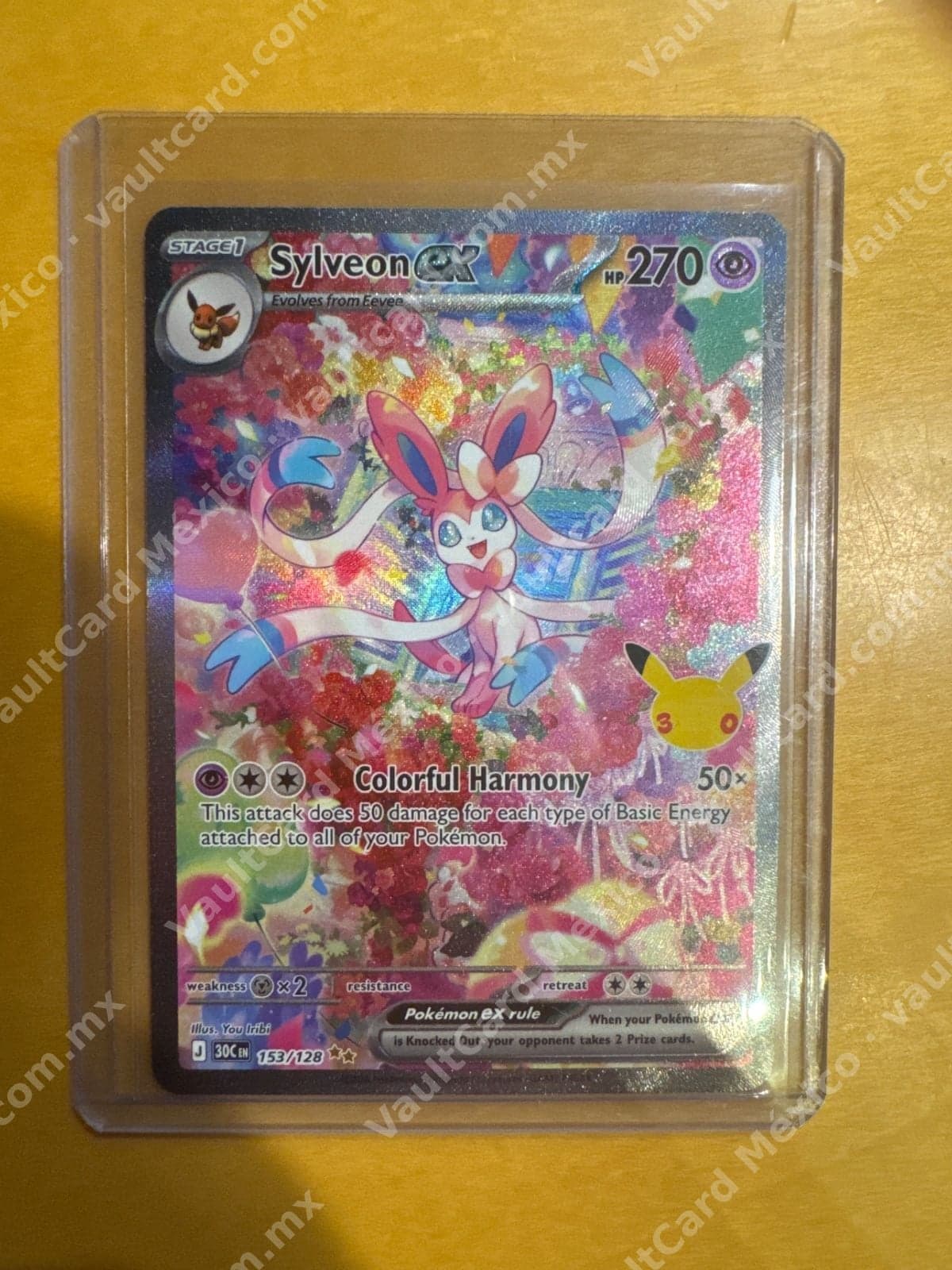 Sylveon ex 153/128 - 151 (MEW) Inglés - Promo 30th Anniversary