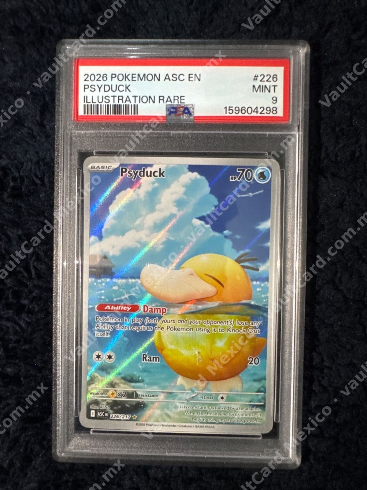Psyduck 226/217 - (ASC) Inglés - PSA 9 MINT Illustration Rare