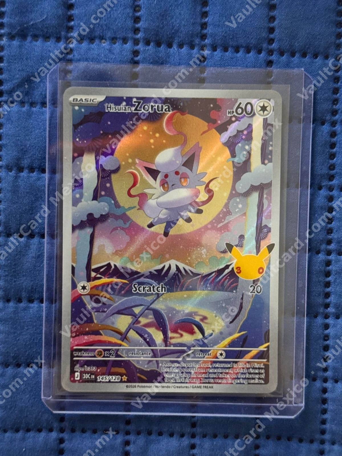 Hisuian Zorua 145/128 - Illustration Rare (30C) Inglés