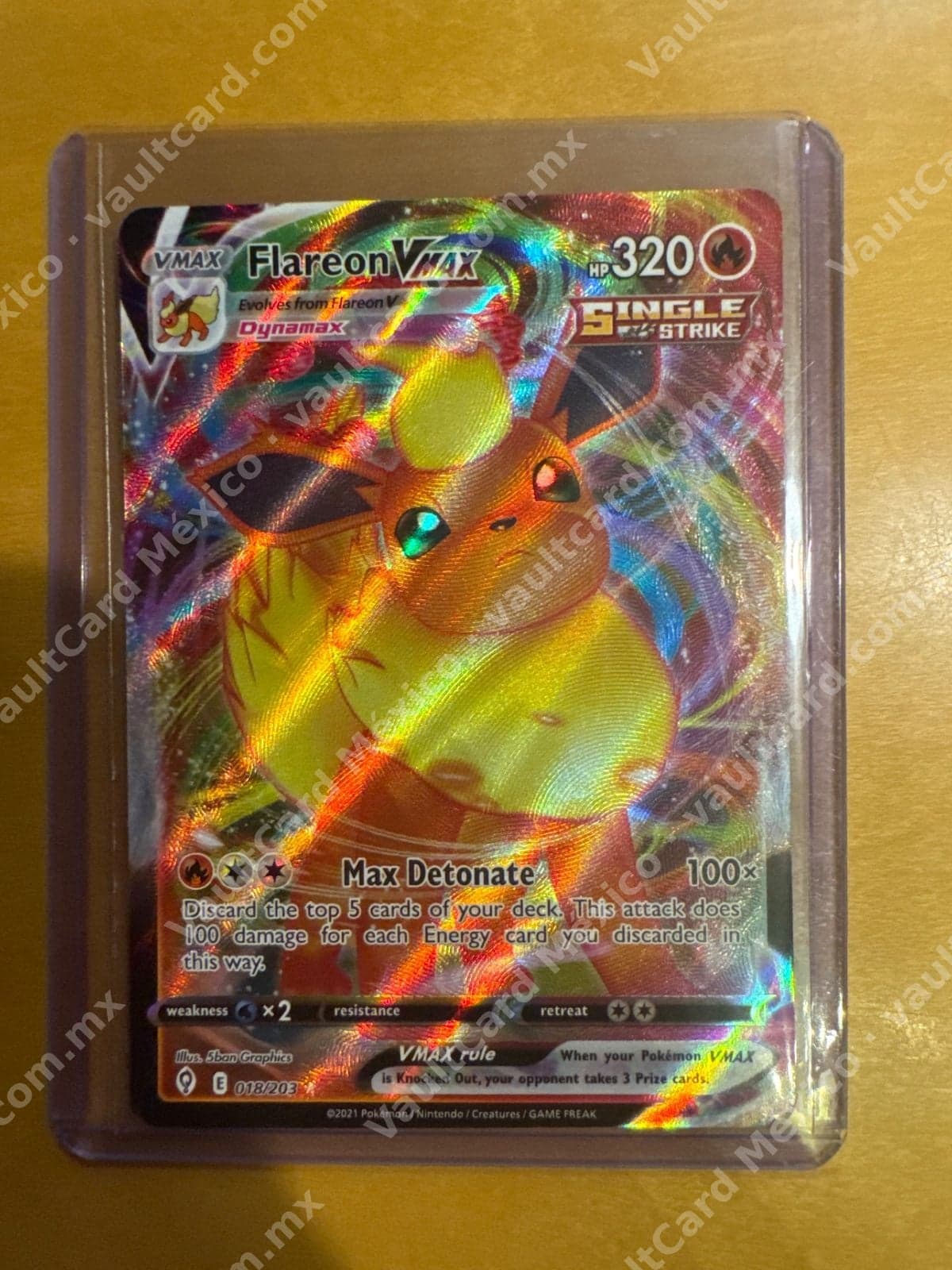 Flareon VMAX 018/203 - Evolving Skies (EVS) Inglés Full Art
