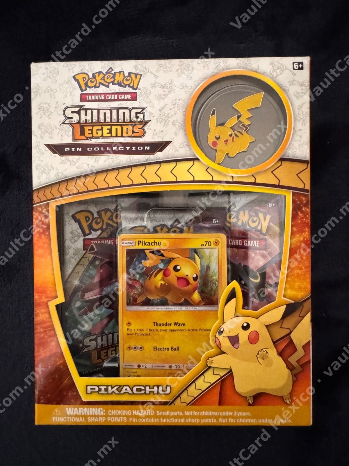 Pokémon Shining Legends Pin Collection Pikachu - Sellado Inglés