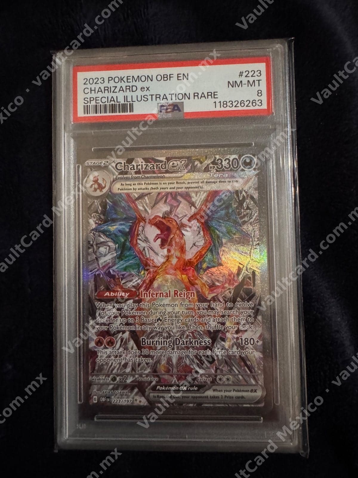 Charizard ex 223/197 - Obsidian Flames (OBF) Inglés - PSA 8 NM-MT