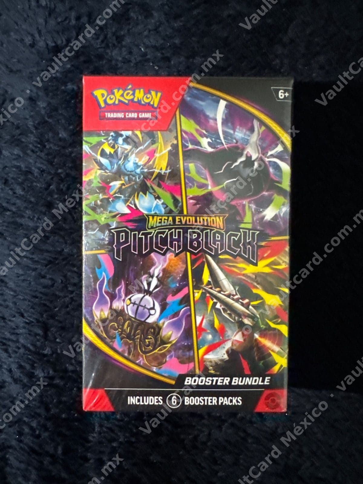 Pokémon TCG Mega Evolution Pitch Black Booster Bundle - 6 Sobres Sellado Inglés