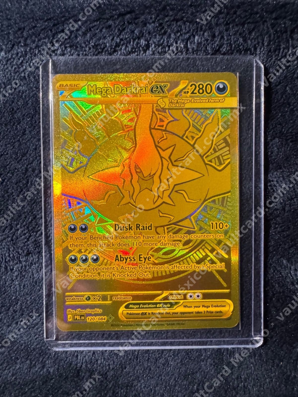 Mega Darkrai ex 120/084 - Dorada (PBL) Inglés