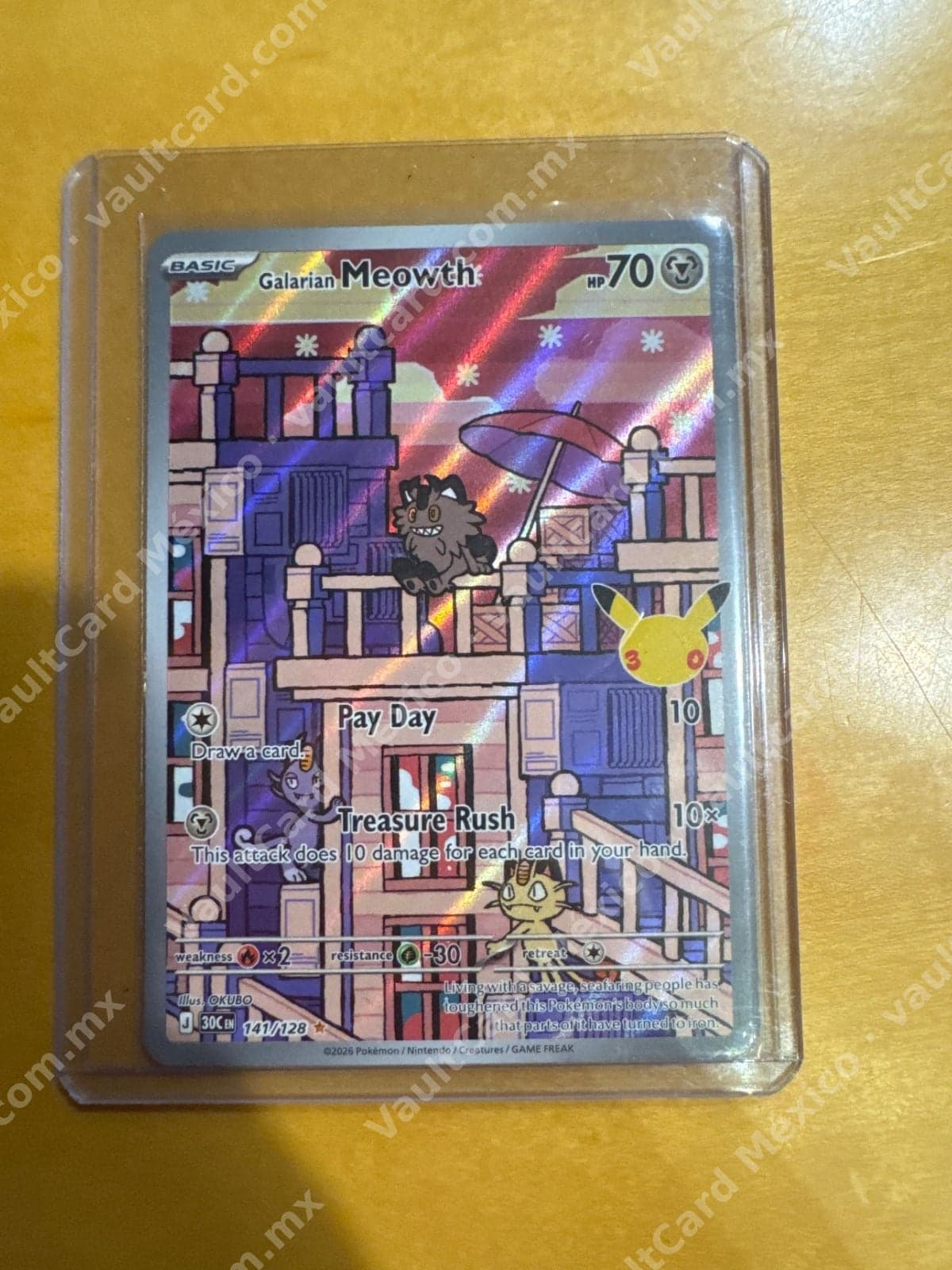 Galarian Meowth 141/128 - (30C) Inglés - Illustration Rare