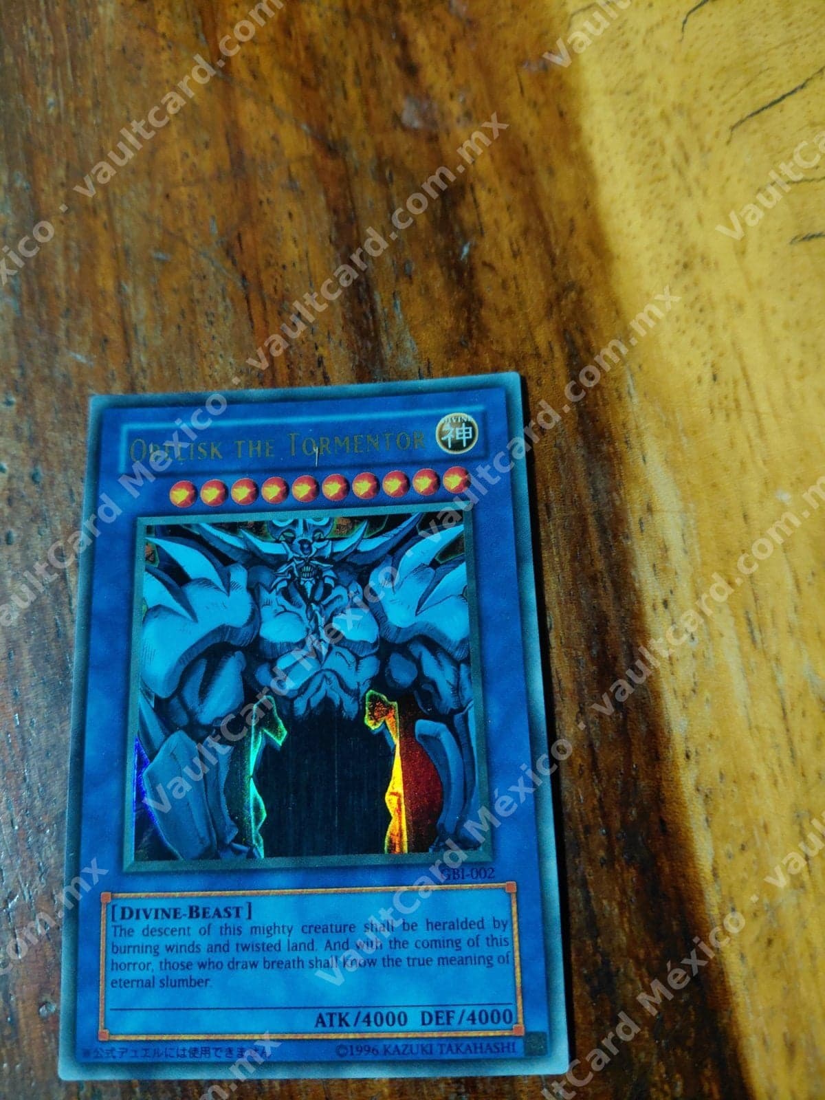 Obelisk the Tormentor GBI-002 Ultra Rare - Carta Promocional Inglés