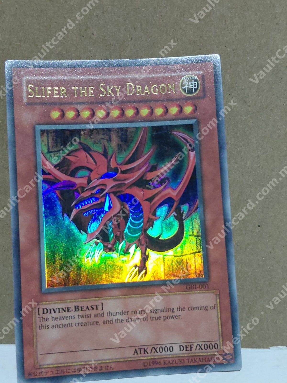 Slifer the Sky Dragon GBI-001 Promo Ultra Rare - Inglés