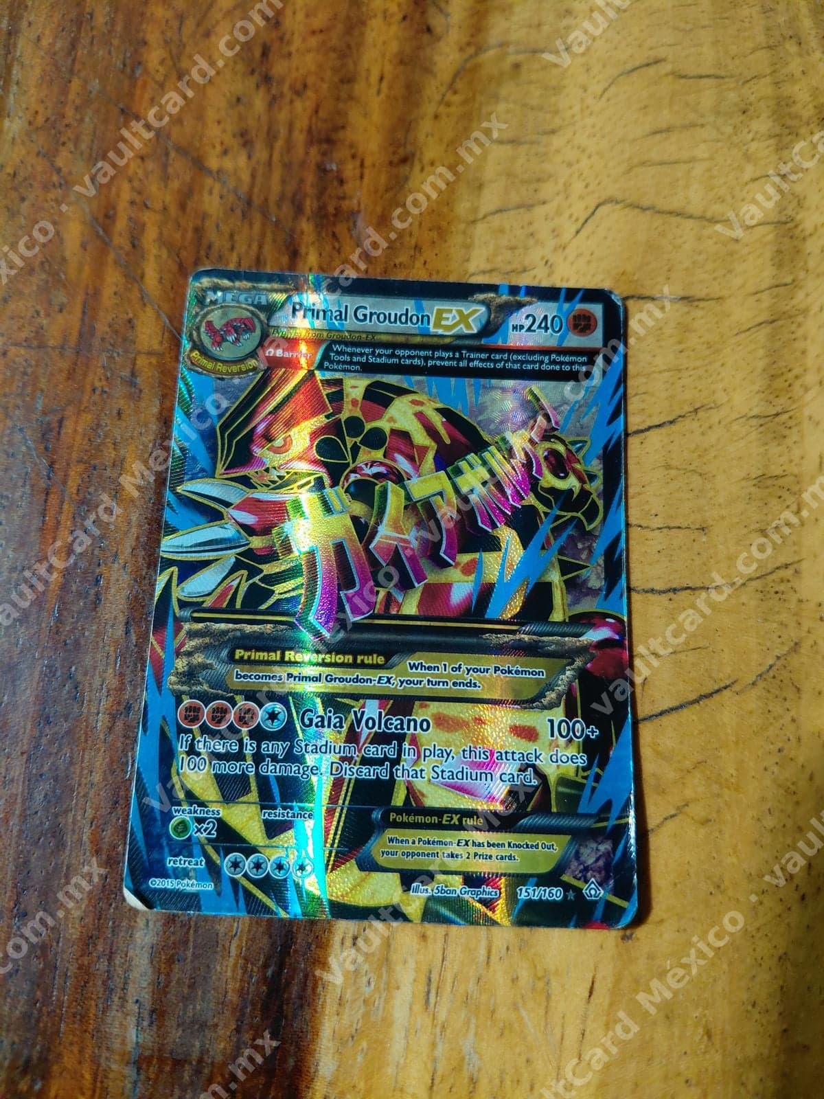 Primal Groudon EX 151/160 Full Art - Primal Clash (PRC) Inglés