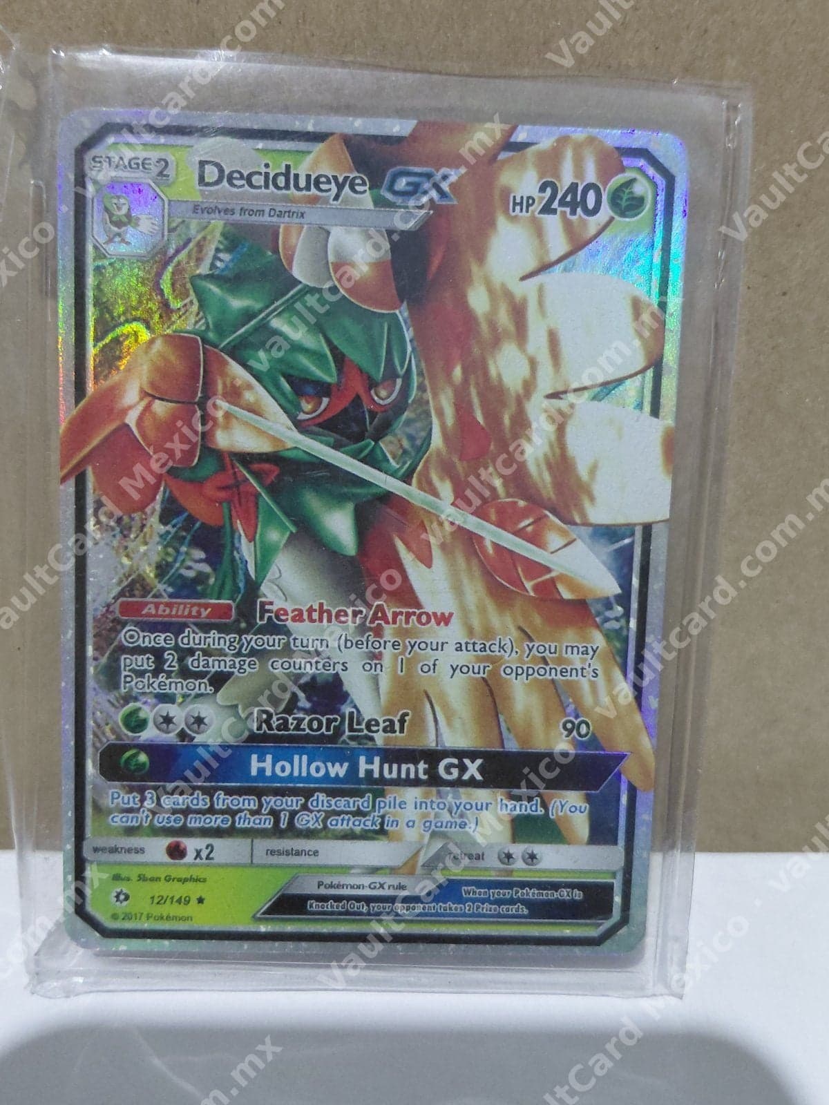 Decidueye GX 12/149 - Sun & Moon Base Inglés