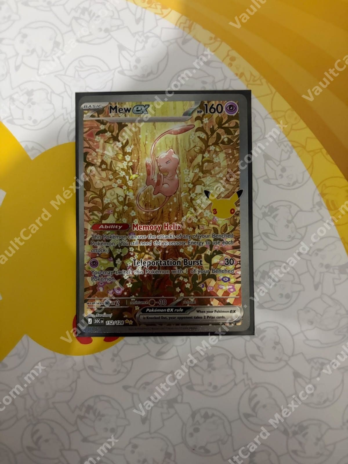 Mew ex 152/128 Full Art - 151 (MEW) Inglés