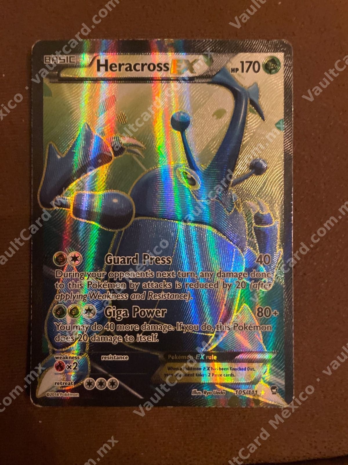 Heracross EX 105/111 Full Art - Furious Fists Inglés