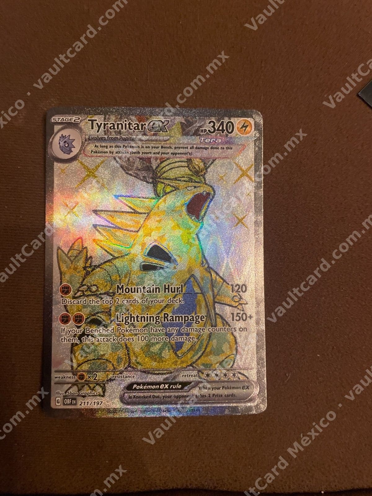 Tyranitar ex 211/197 - Obsidian Flames (OBF) Inglés SIR