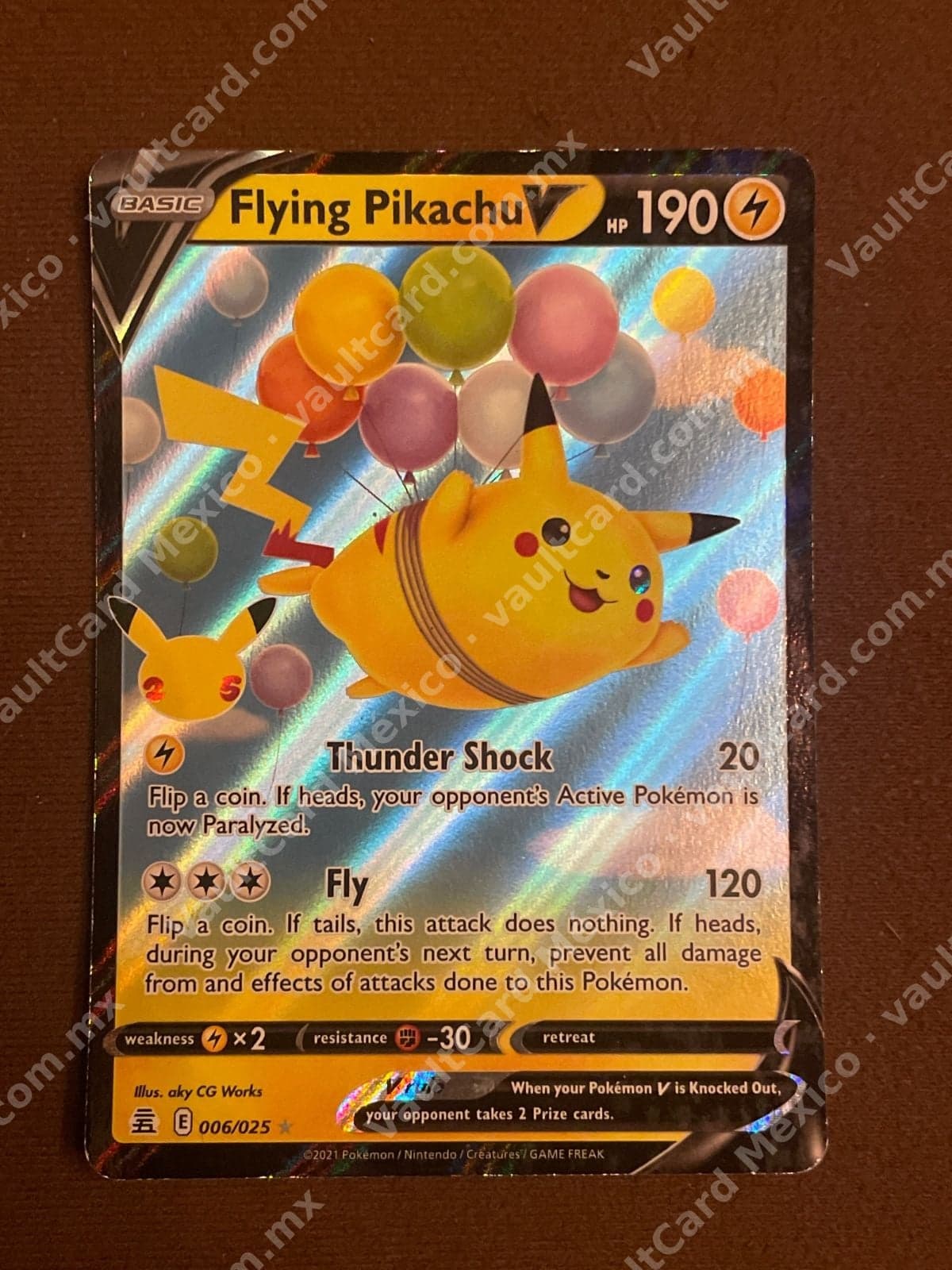 Flying Pikachu V 006/025 - Celebrations 25 Aniversario Inglés