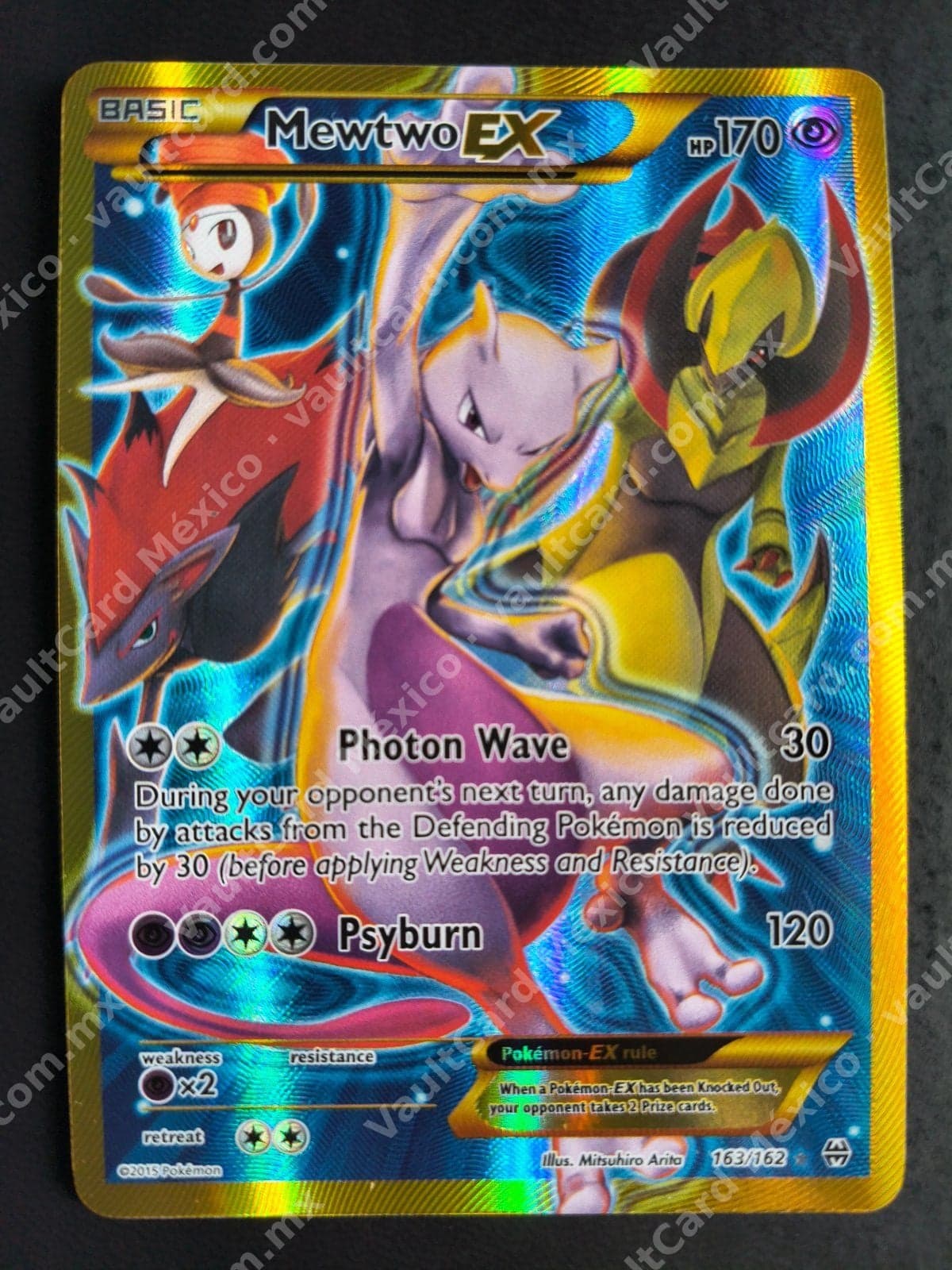 Mewtwo EX 163/162 Full Art Secret Rare - XY BREAKthrough Inglés