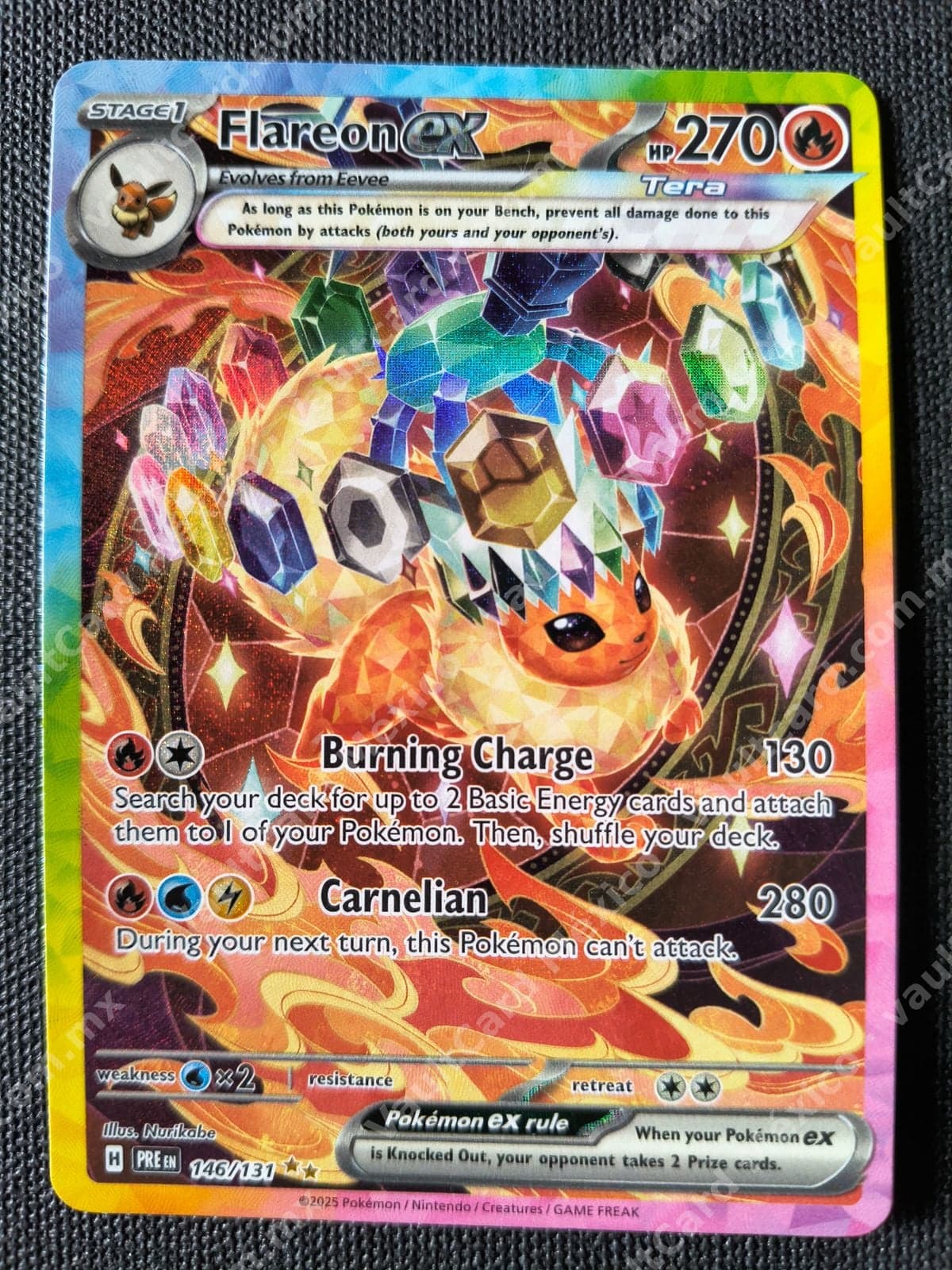Flareon ex 146/131 - Prismatic Evolutions (PRE) Inglés - Special Illustration Rare