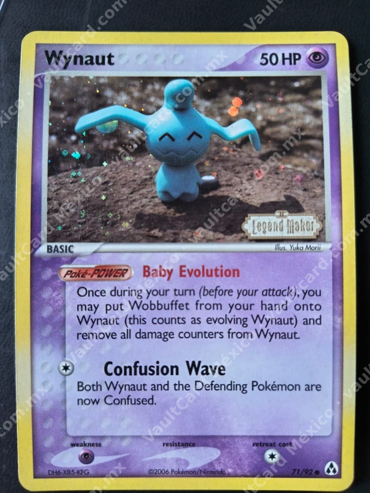 Wynaut 71/92 - EX Legend Maker Inglés