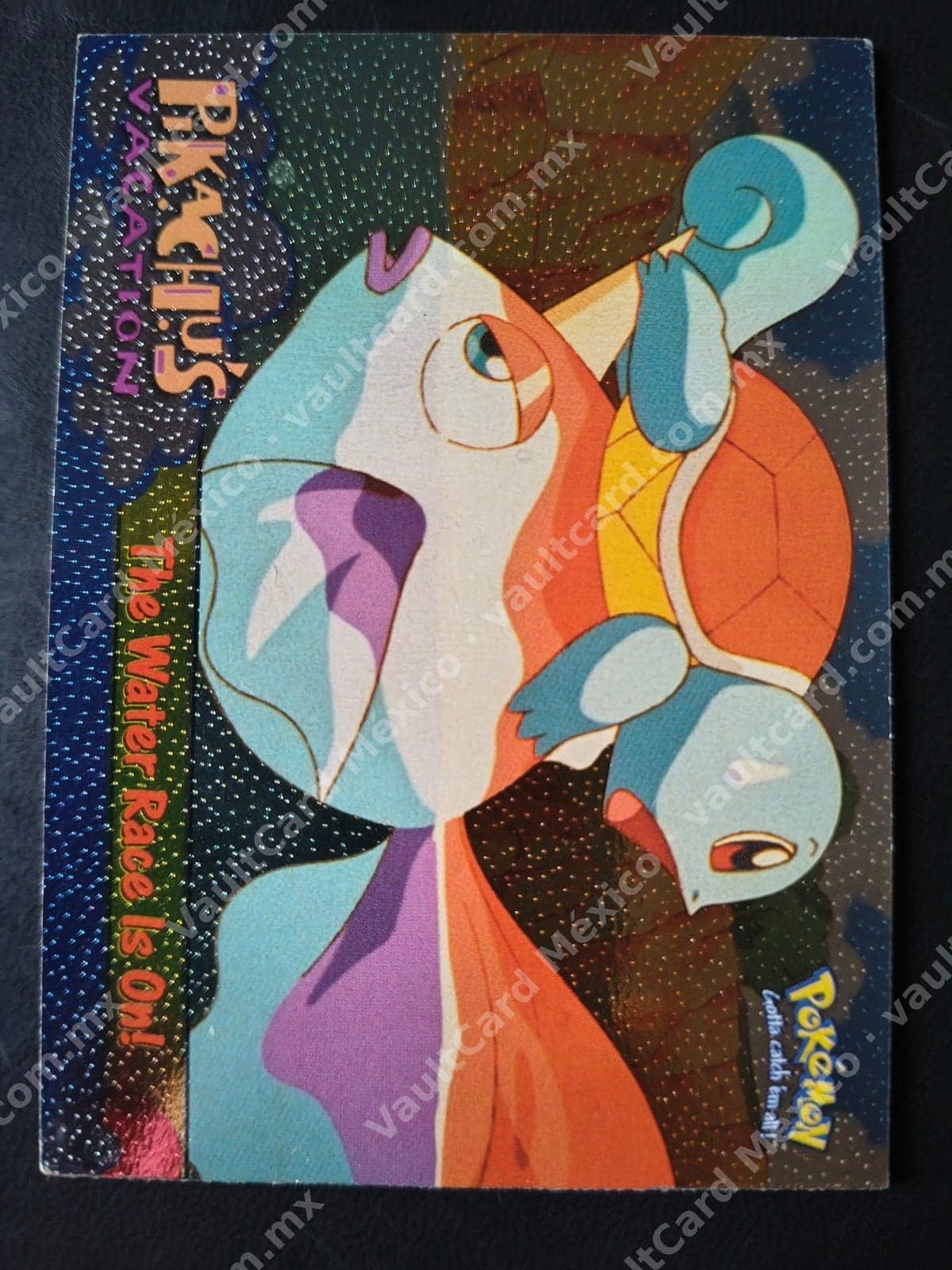 Carta Topps Pikachu's Vacation "The Water Race Is On!" Foil - Inglés