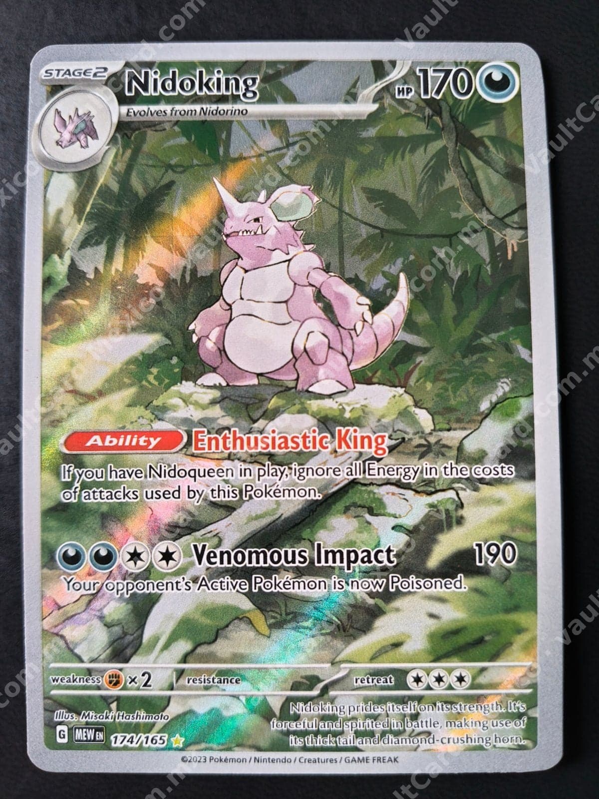 Nidoking 174/165 - 151 (MEW) Inglés - Illustration Rare