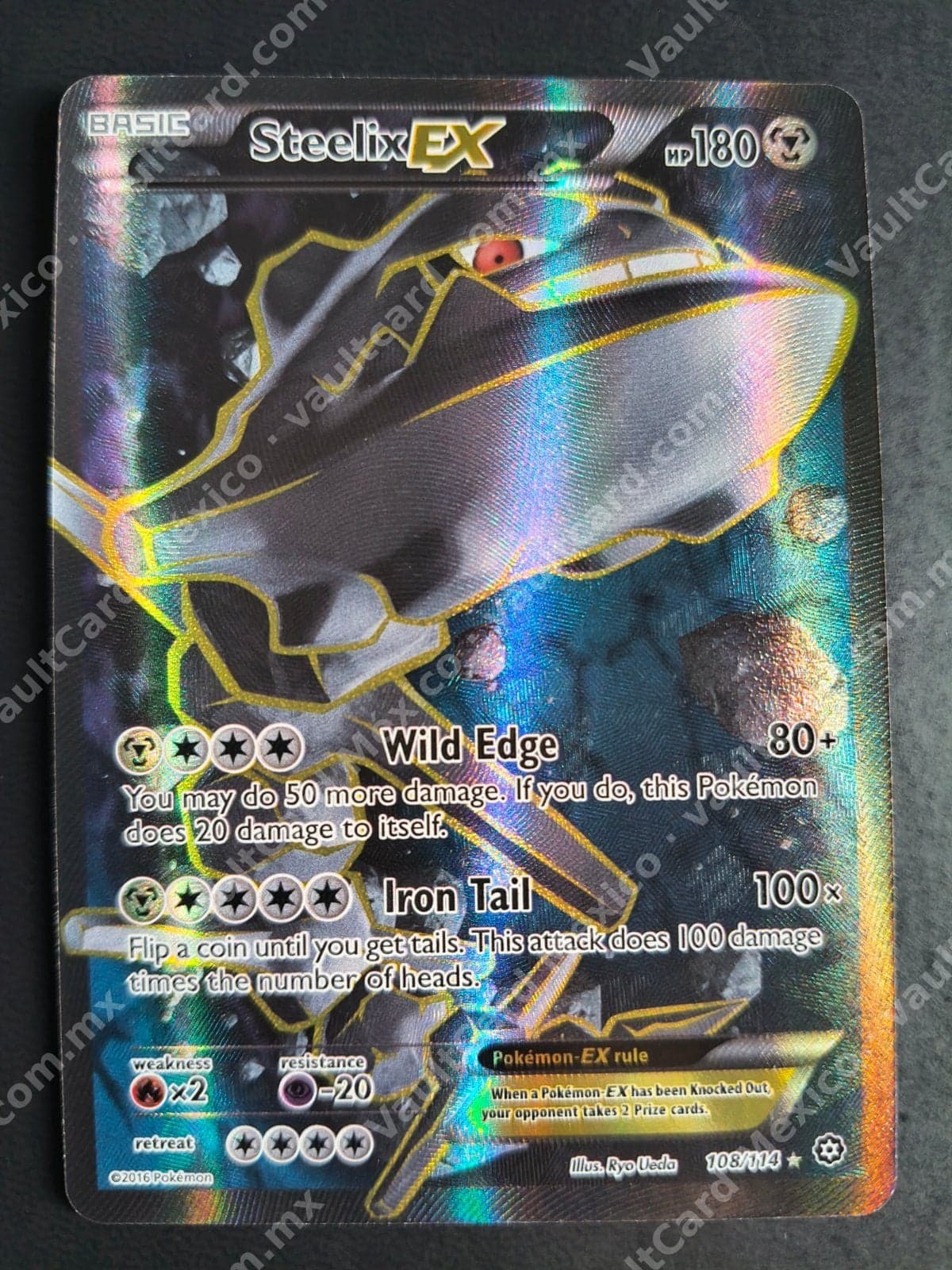 Steelix EX 108/114 Full Art - XY Steam Siege Inglés