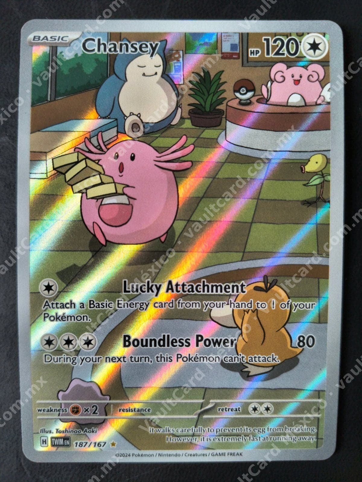 Chansey 187/167 - Illustration Rare (TWM) Inglés