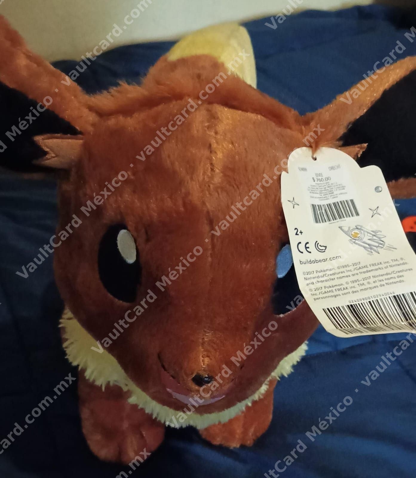 Peluche Eevee Pokémon Build-A-Bear con etiqueta original