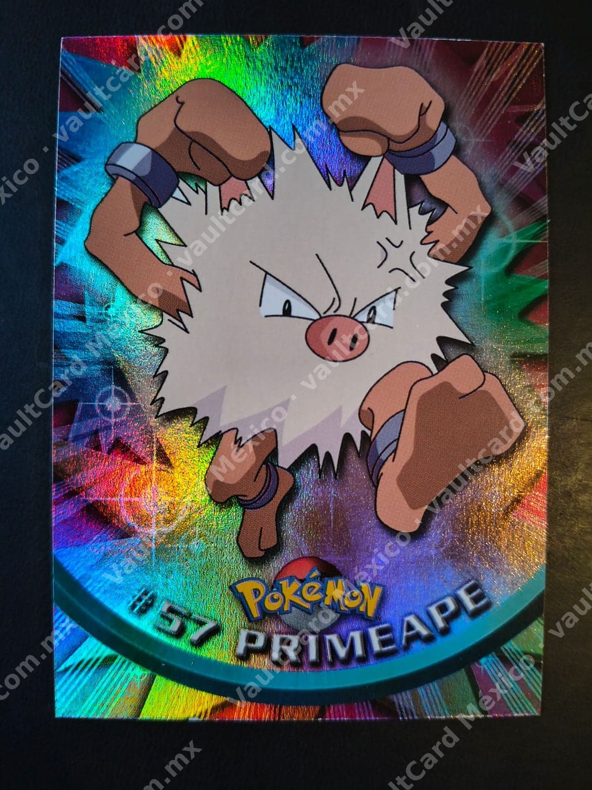 Primeape #57 Topps TV Animation Edition Holo Inglés