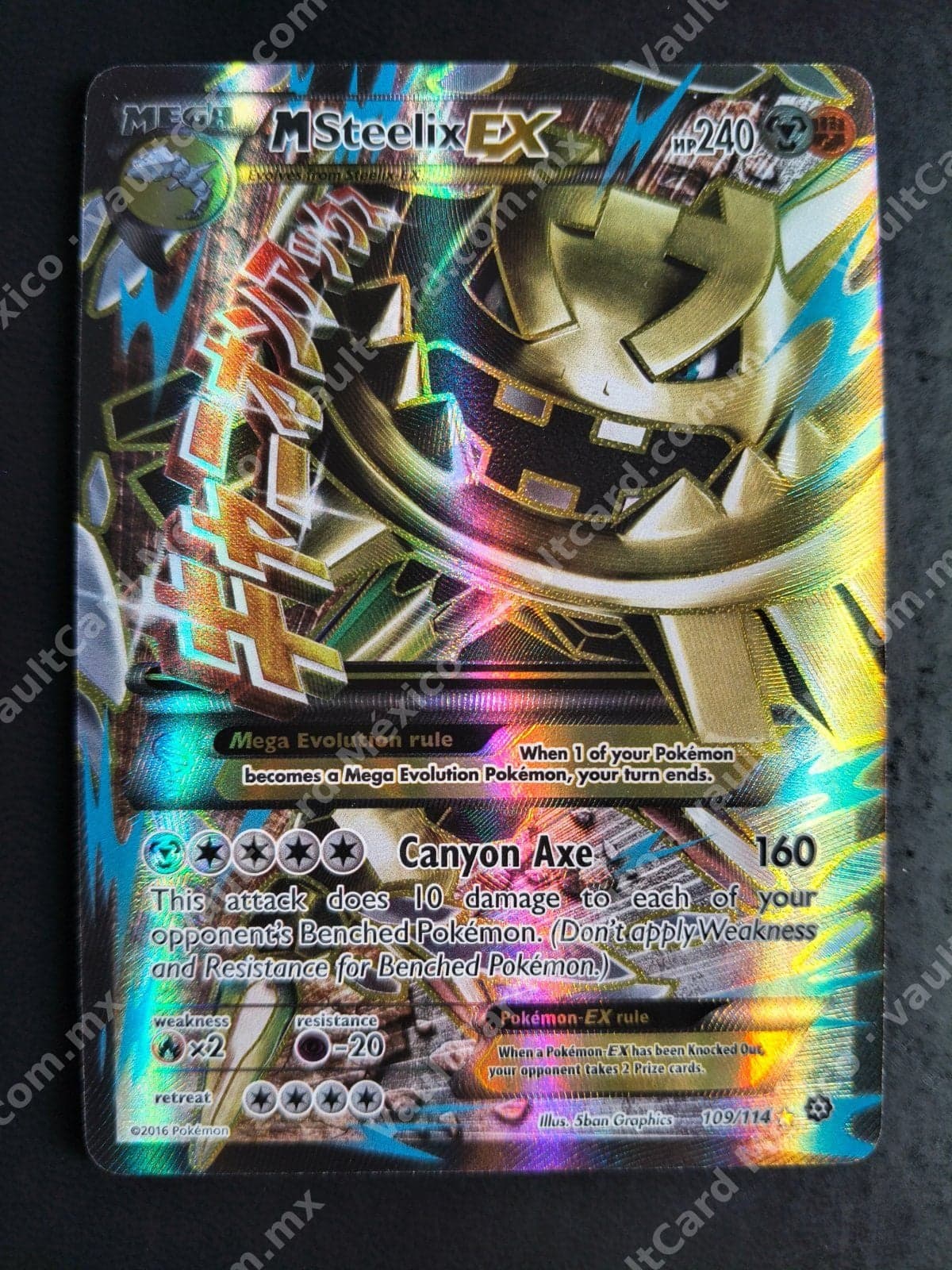 M Steelix EX 109/114 Full Art - Steam Siege Inglés