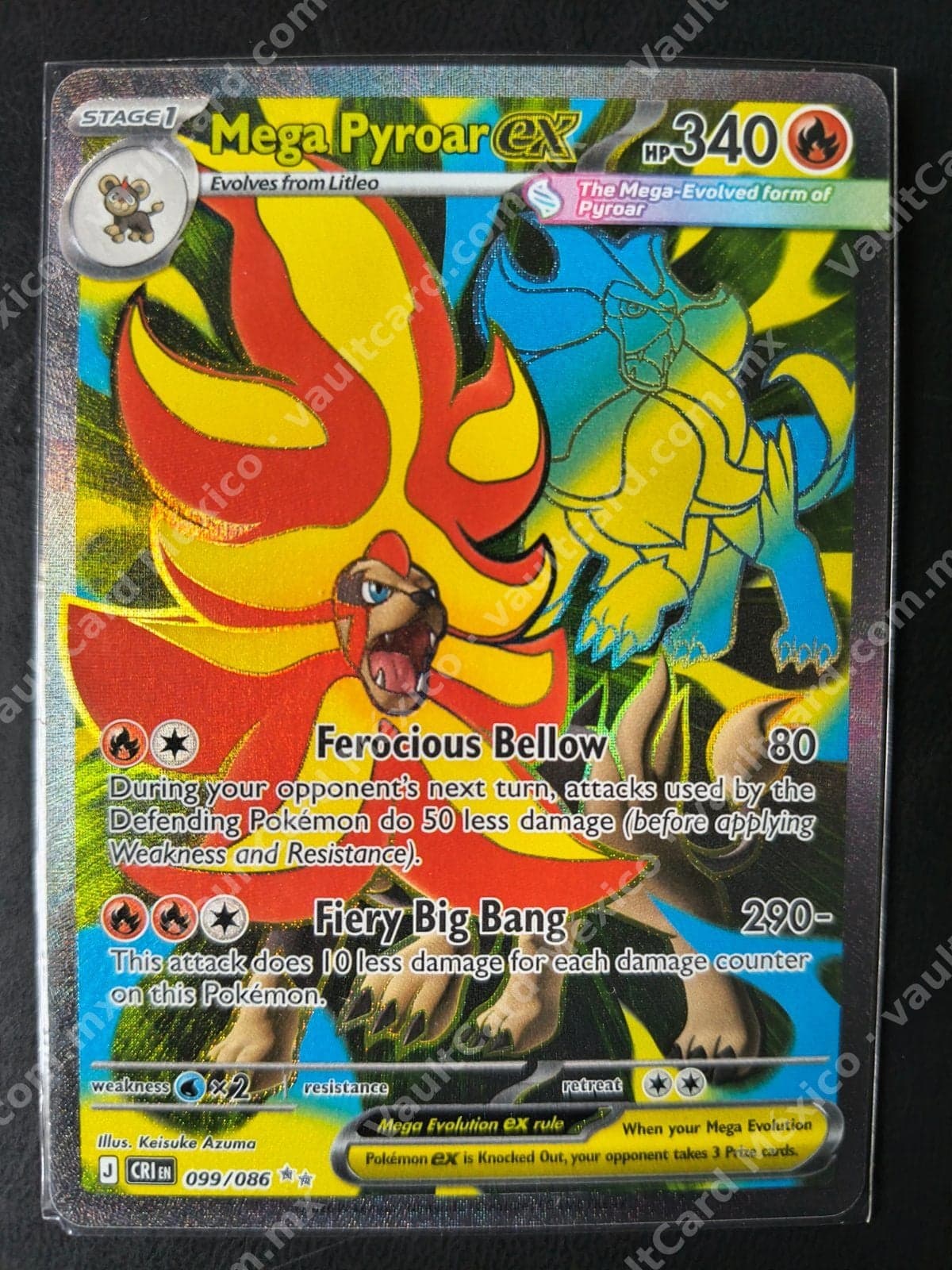 Mega Pyroar ex 099/086 - (CRI) Inglés - Special Illustration Rare