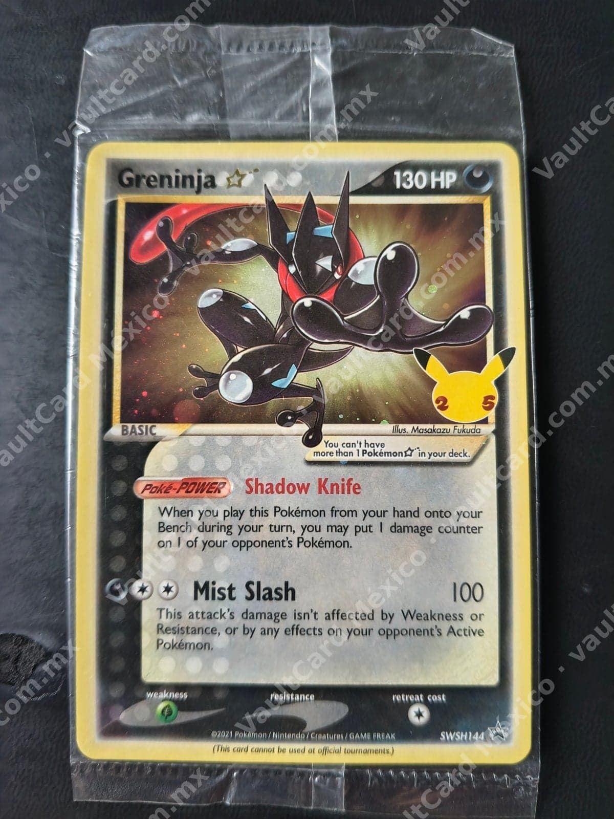 Greninja Gold Star SWSH144 - Celebrations 25 Aniversario Inglés (Sellada)