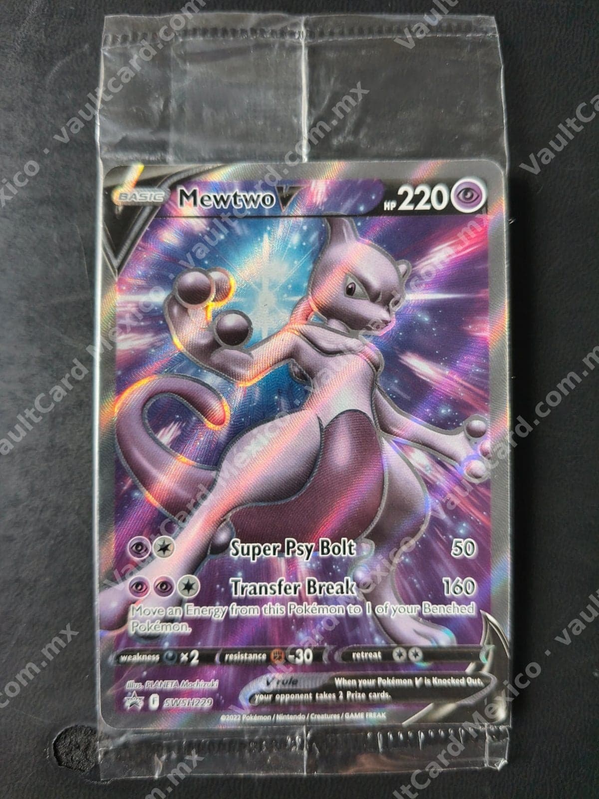 Mewtwo V SWSH229 Promo Full Art - Inglés (Sellada)