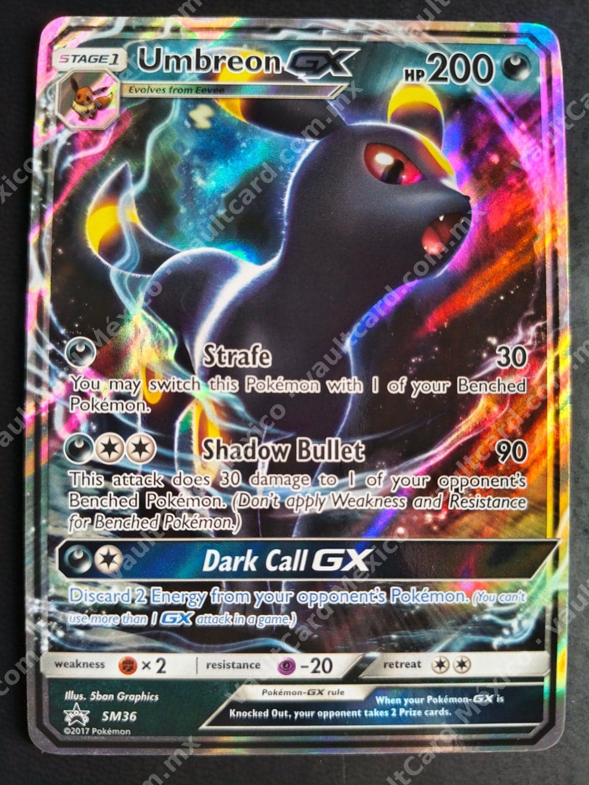 Umbreon GX SM36 - Promo SM Black Star Inglés