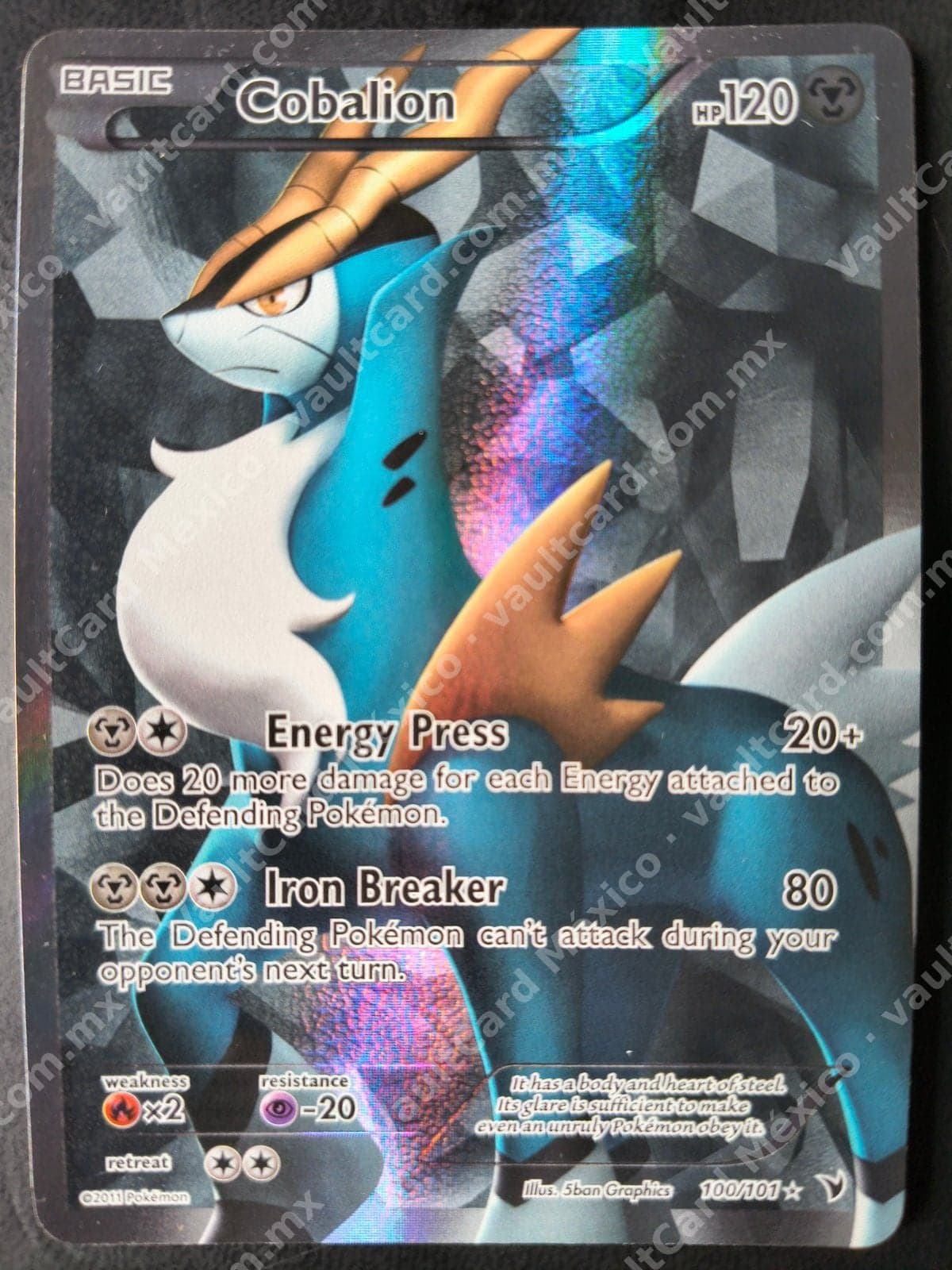 Cobalion 100/101 Full Art - Noble Victories Inglés