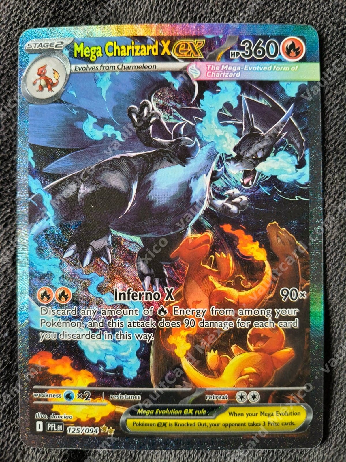 Mega Charizard X ex 125/094 - (PFL) Inglés - Special Illustration Rare