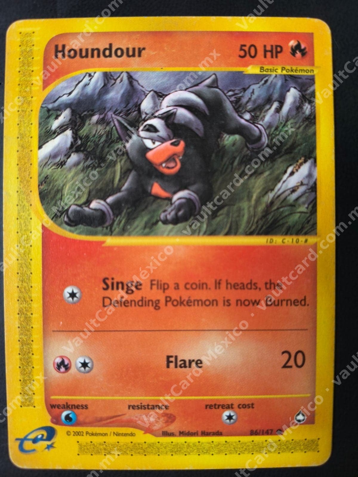 Houndour 86/147 - Aquapolis Inglés