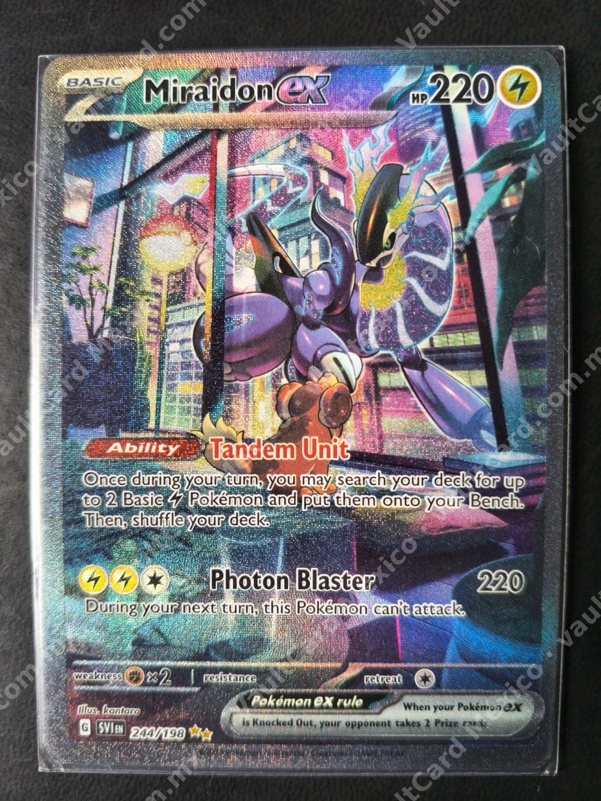Miraidon ex 244/198 - Scarlet & Violet (SVI) Inglés - Special Illustration Rare