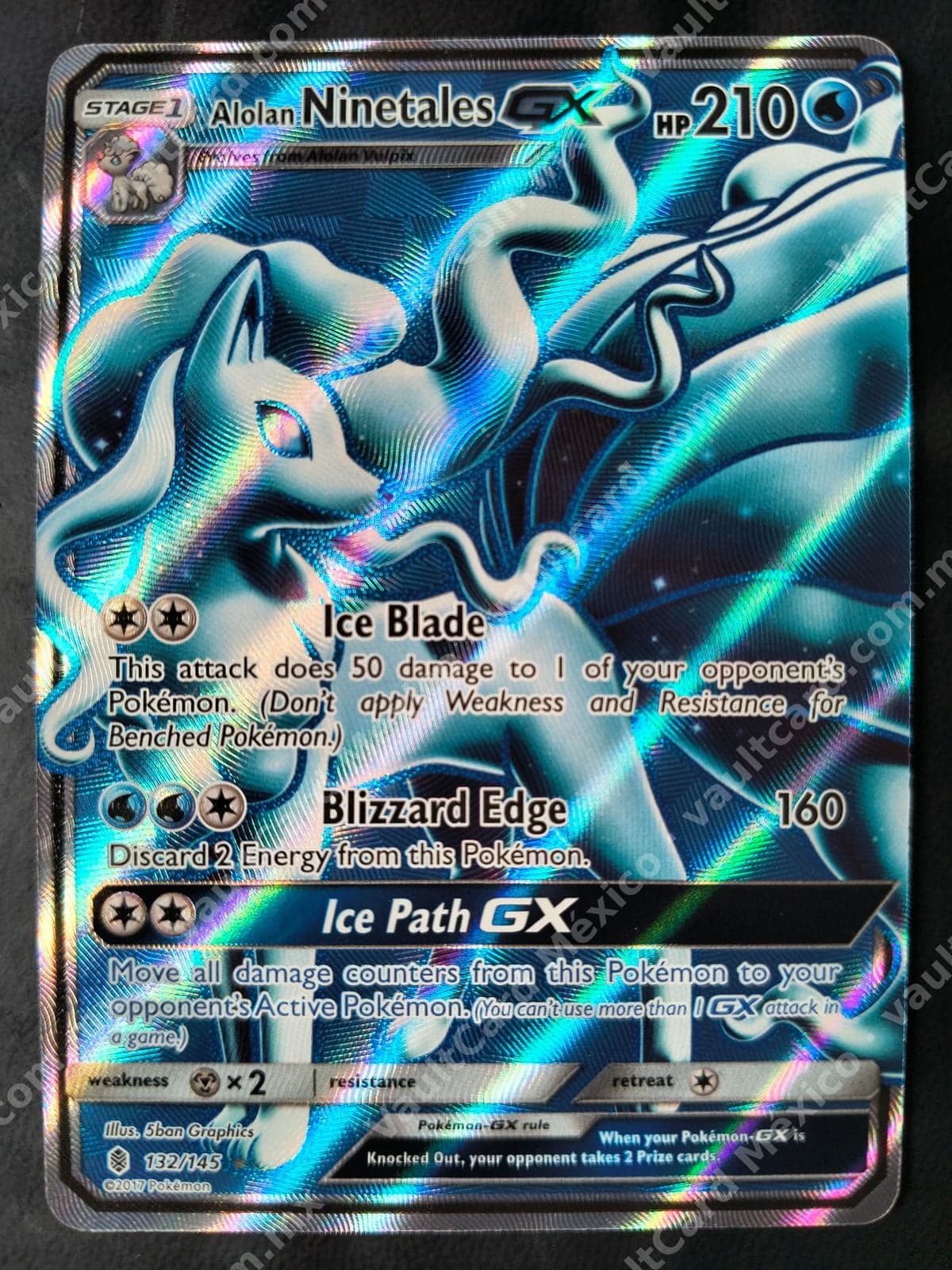 Alolan Ninetales GX 132/145 - Guardians Rising Inglés