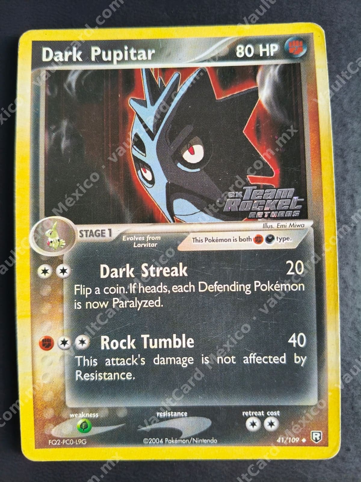 Dark Pupitar 41/109 - EX Team Rocket Returns Inglés