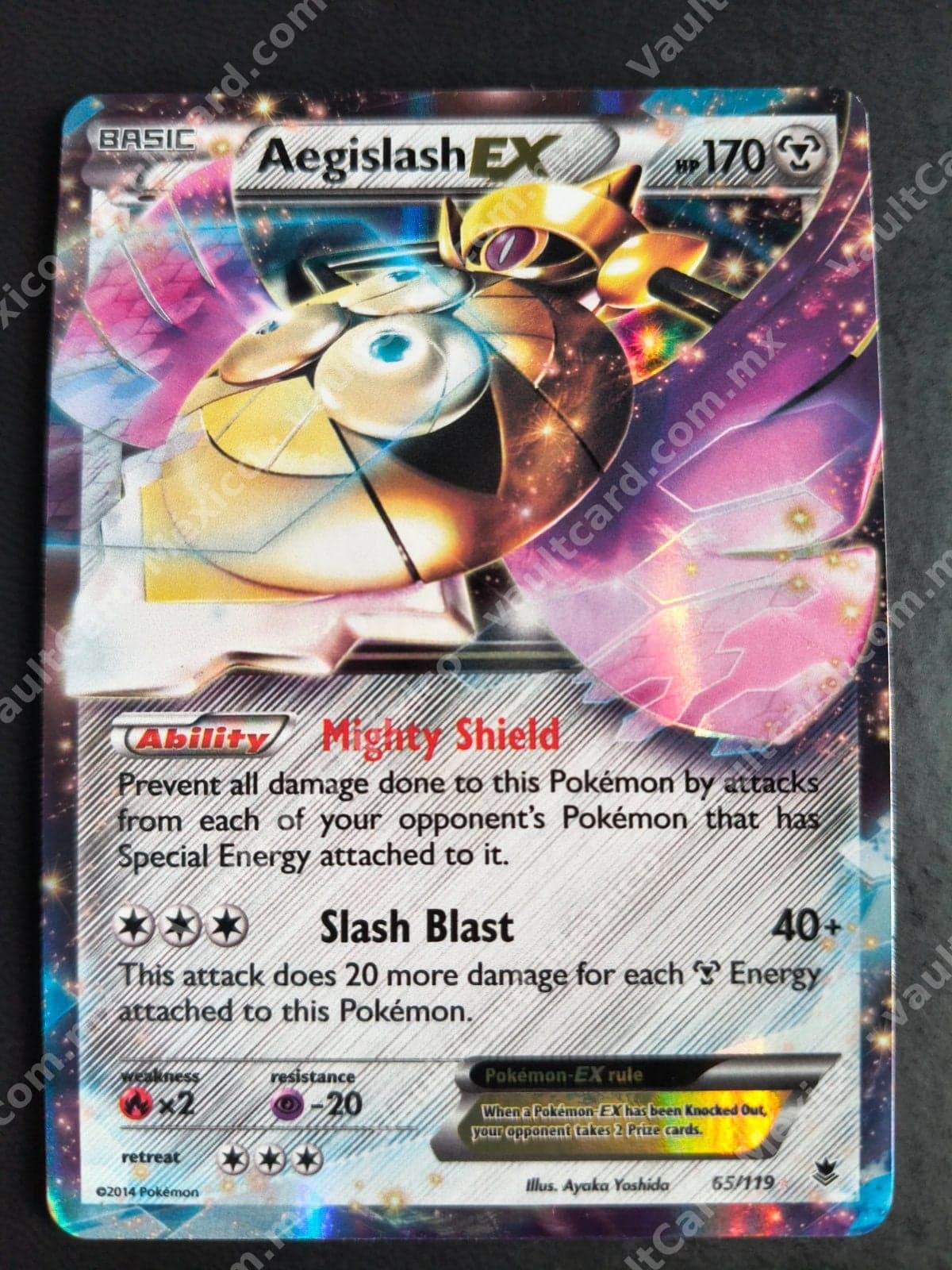 Aegislash EX 65/119 - Phantom Forces (PHF) Inglés Ultra Rare