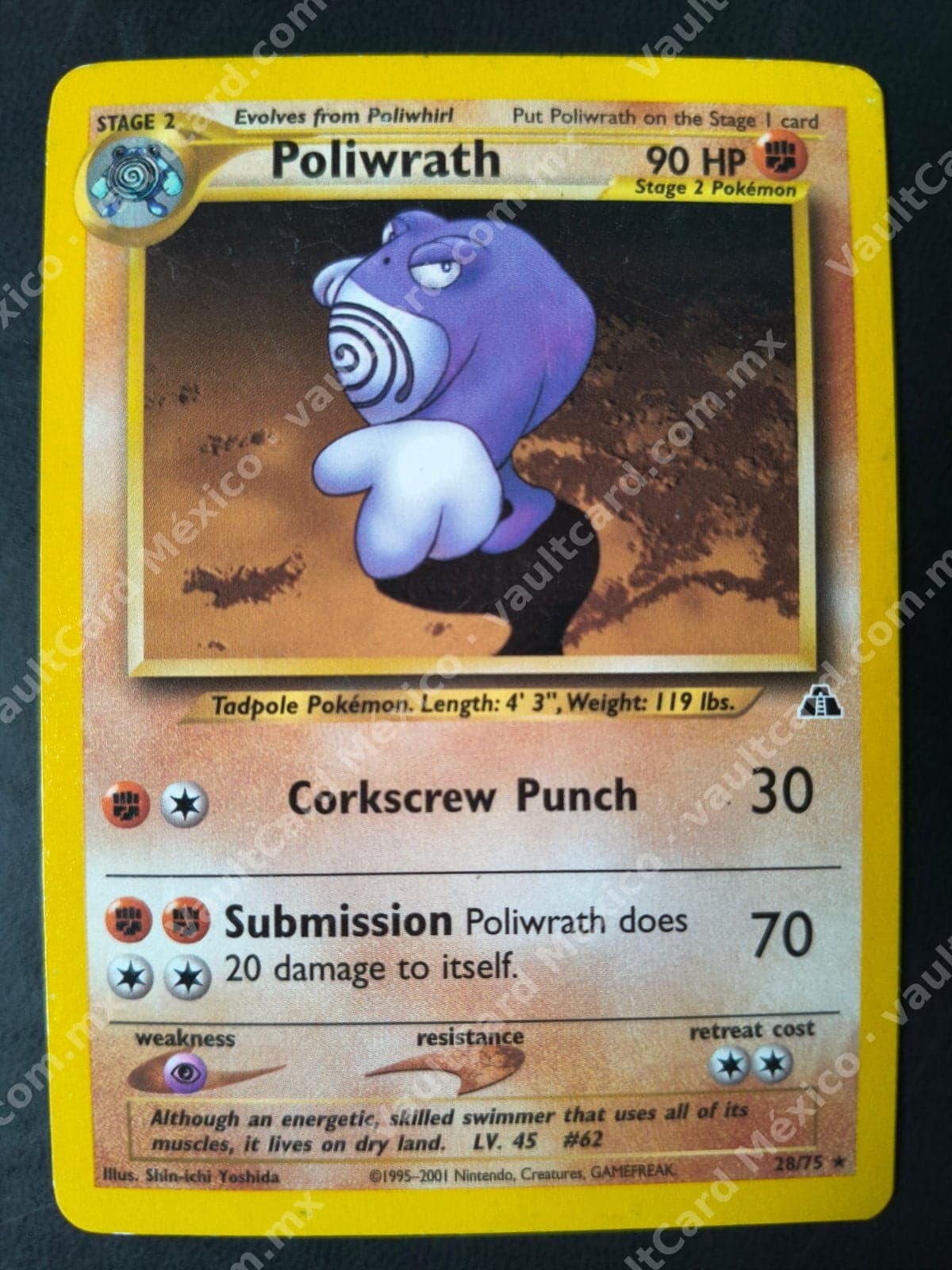 Poliwrath 28/75 - Neo Discovery Inglés
