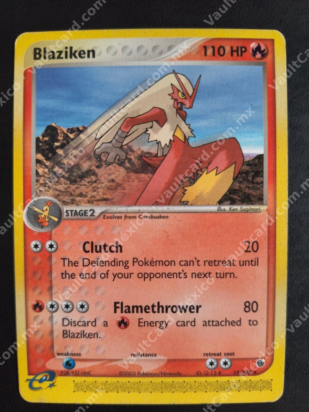 Blaziken 15/109 - EX Ruby & Sapphire Inglés