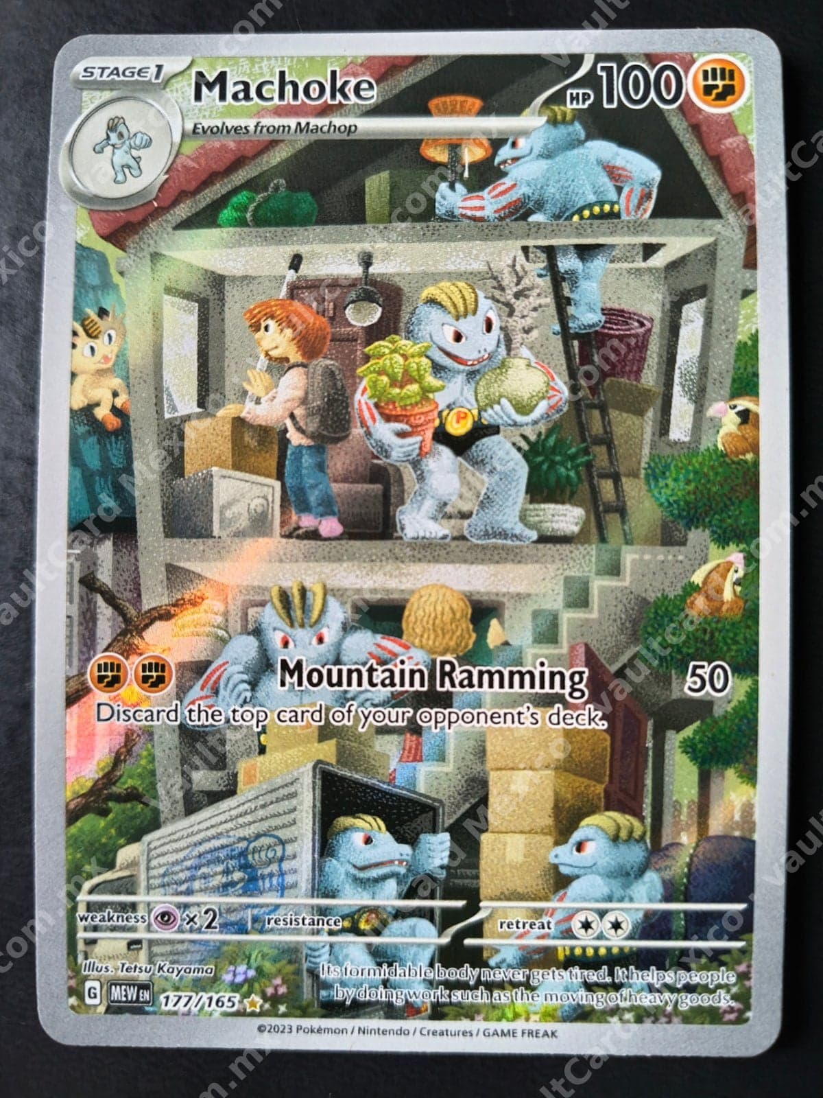 Machoke 177/165 - 151 (MEW) Inglés - Illustration Rare