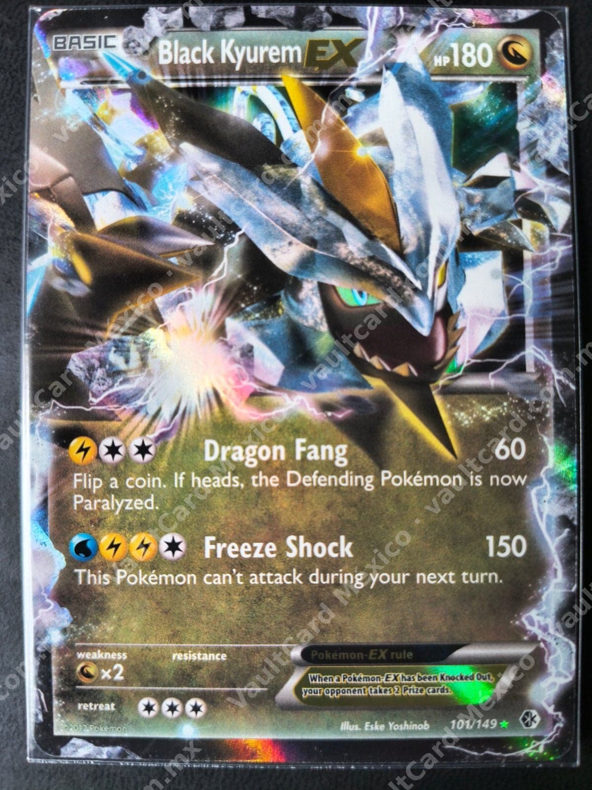 Black Kyurem EX 101/149 - Boundaries Crossed Inglés