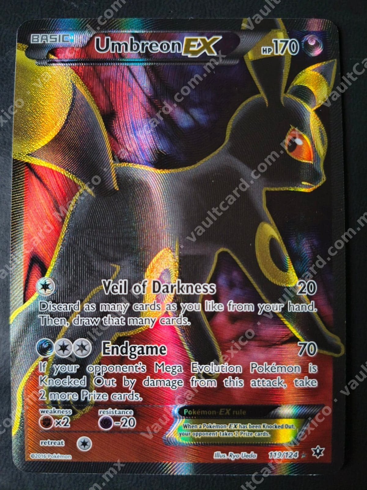 Umbreon EX 119/124 Full Art - Fates Collide Inglés